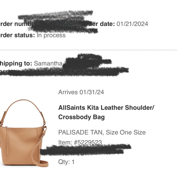 All saints Allsaints Kita tan NWOT palisade tan - Picture 8 of 8